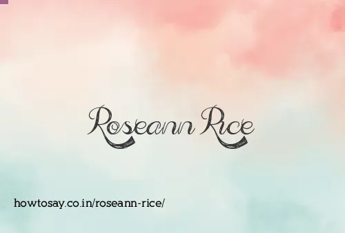 Roseann Rice