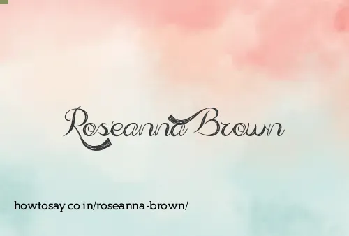 Roseanna Brown