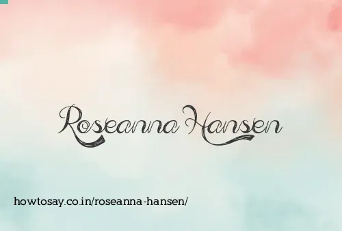 Roseanna Hansen
