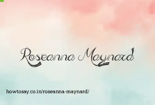 Roseanna Maynard