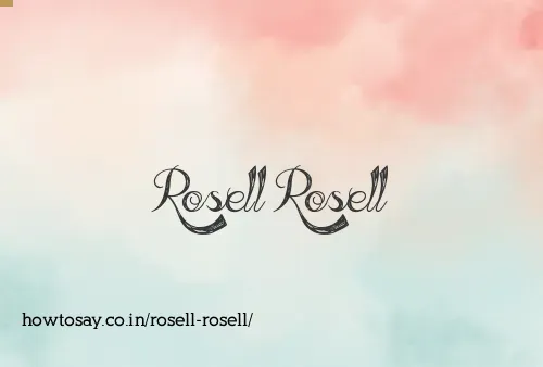 Rosell Rosell