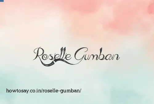 Roselle Gumban