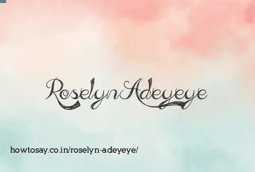 Roselyn Adeyeye