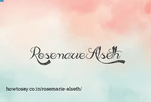 Rosemarie Alseth