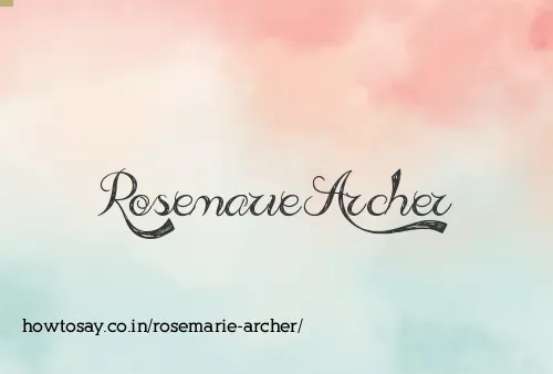 Rosemarie Archer