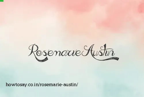 Rosemarie Austin