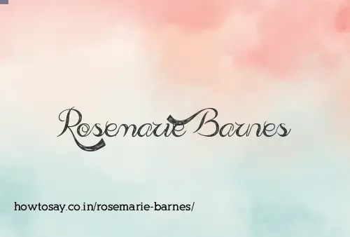 Rosemarie Barnes