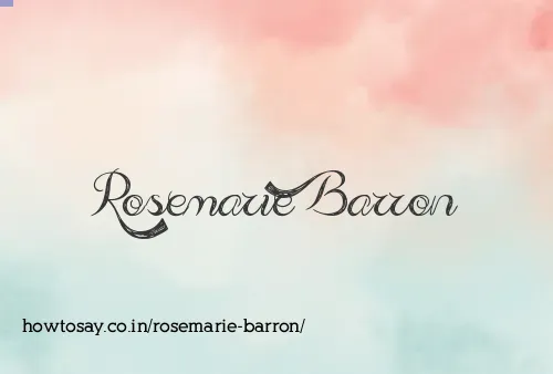 Rosemarie Barron
