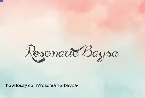 Rosemarie Baysa