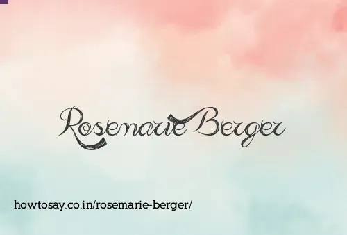 Rosemarie Berger