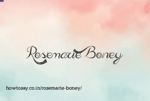 Rosemarie Boney