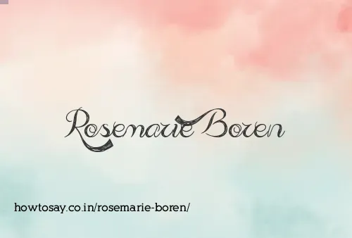 Rosemarie Boren
