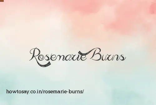 Rosemarie Burns