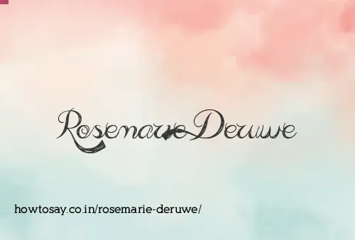 Rosemarie Deruwe
