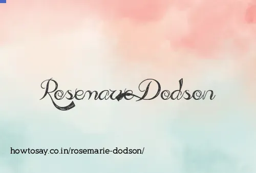 Rosemarie Dodson