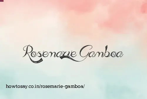 Rosemarie Gamboa