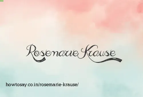 Rosemarie Krause