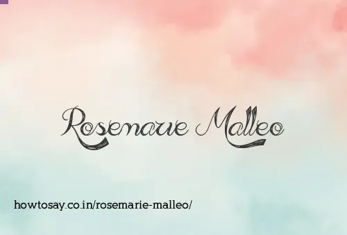 Rosemarie Malleo