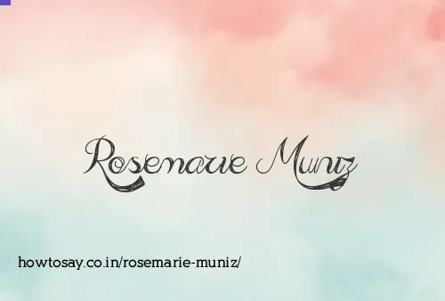 Rosemarie Muniz