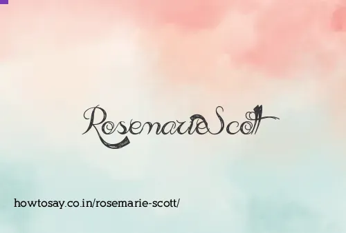 Rosemarie Scott