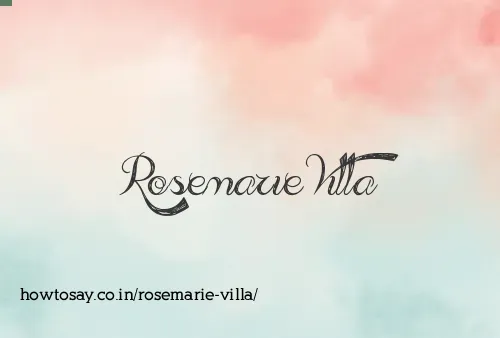 Rosemarie Villa