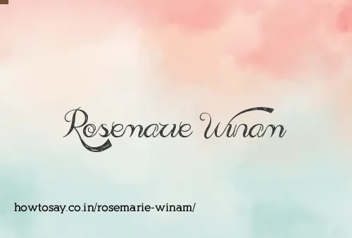 Rosemarie Winam
