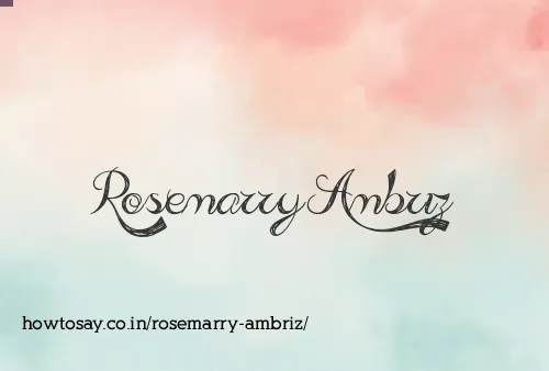 Rosemarry Ambriz