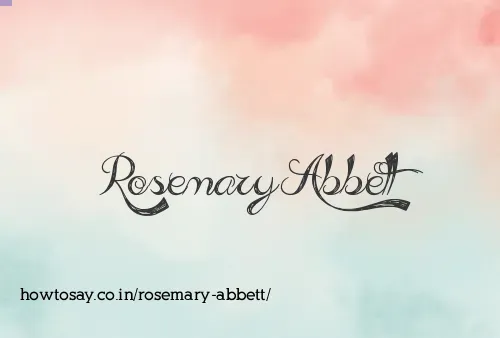 Rosemary Abbett
