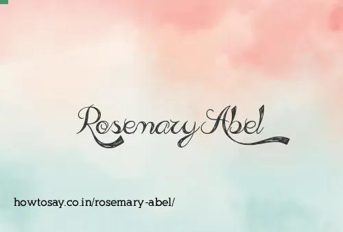 Rosemary Abel