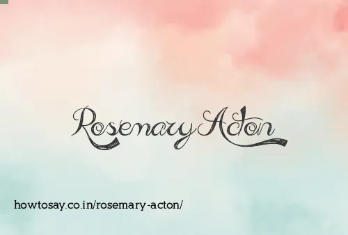 Rosemary Acton