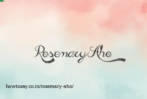 Rosemary Aho