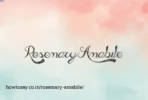 Rosemary Amabile
