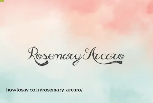 Rosemary Arcaro