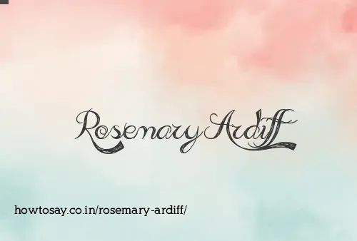 Rosemary Ardiff