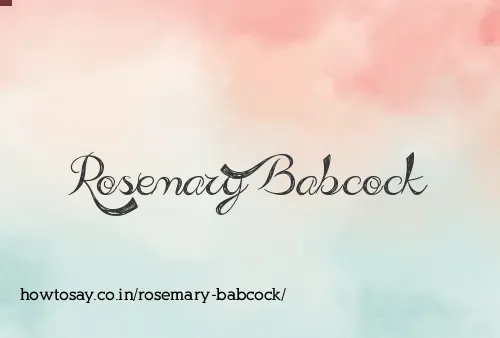 Rosemary Babcock