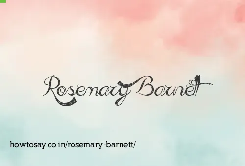 Rosemary Barnett