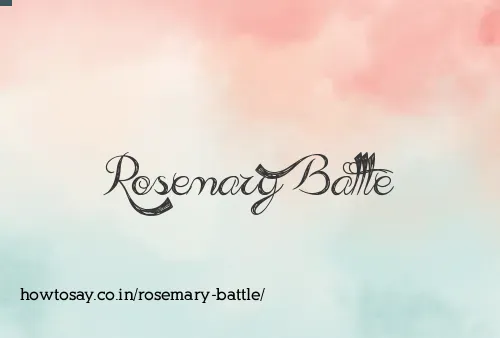 Rosemary Battle