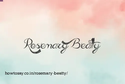 Rosemary Beatty