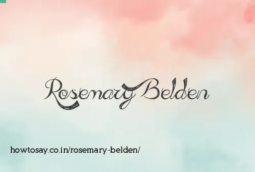 Rosemary Belden