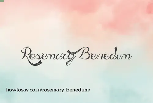 Rosemary Benedum