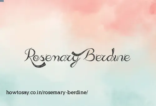Rosemary Berdine