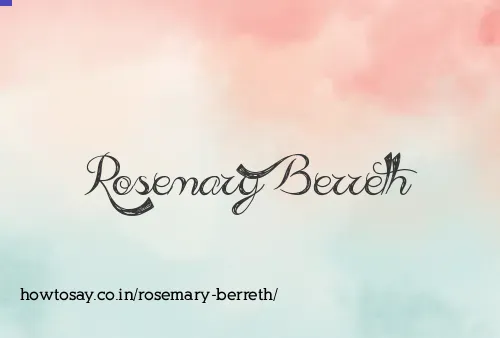 Rosemary Berreth