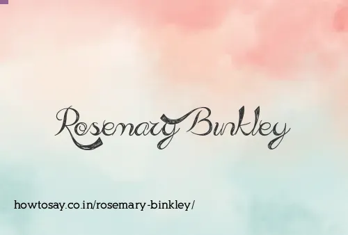 Rosemary Binkley