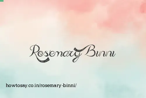 Rosemary Binni