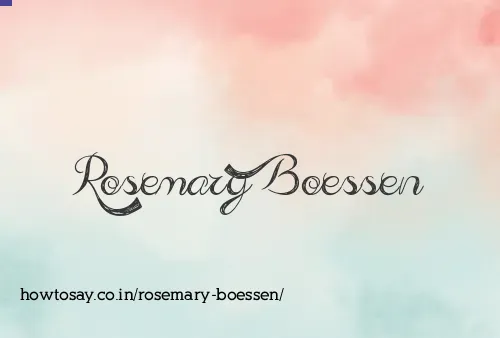 Rosemary Boessen