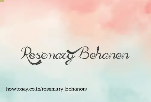 Rosemary Bohanon