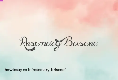 Rosemary Briscoe
