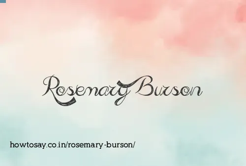 Rosemary Burson