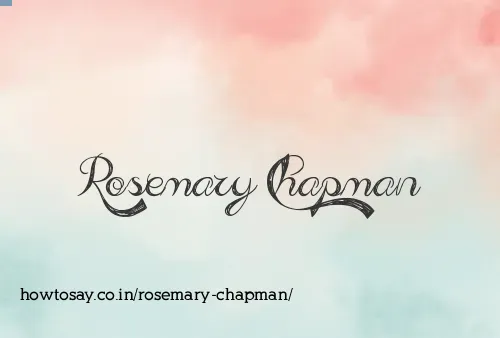 Rosemary Chapman