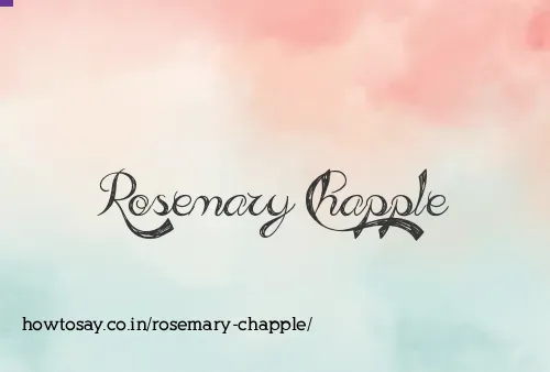 Rosemary Chapple